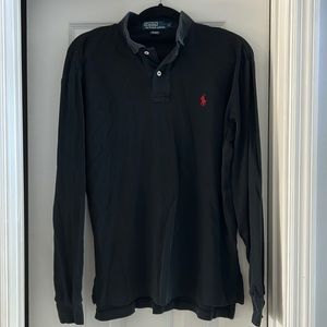 Ralph Lauren black long sleeve collared shirt
